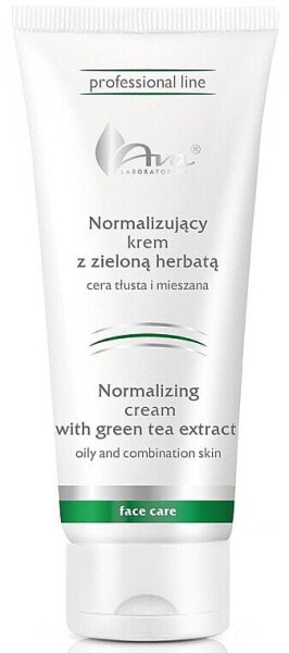 Normalisierende Creme mit grünem Tee für fettige Haut und Mischhaut