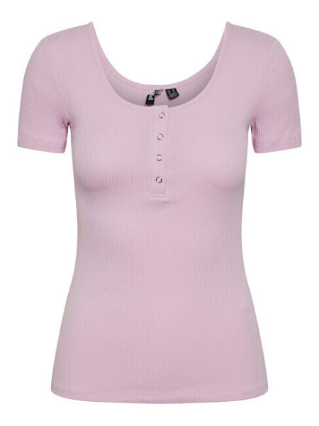 Футболка Pieces PCKITTE Slim Fit Pastel Lavender