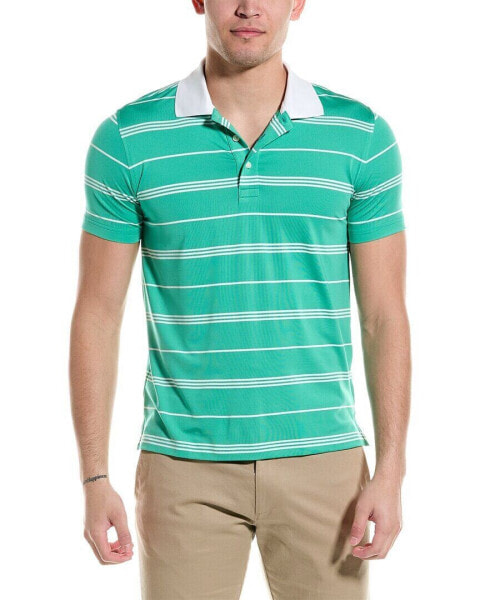 Brooks Brothers Stripe Golf Polo Shirt Men's Green S