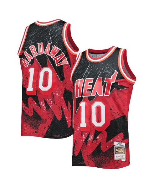 Men's Tim Hardaway Scarlet Miami Heat Hardwood Classics 1996-97 Hyper Hoops Swingman Jersey