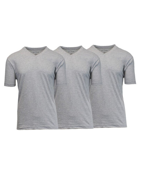 Men's Short Sleeve V-Neck T-shirt, Pack of 3