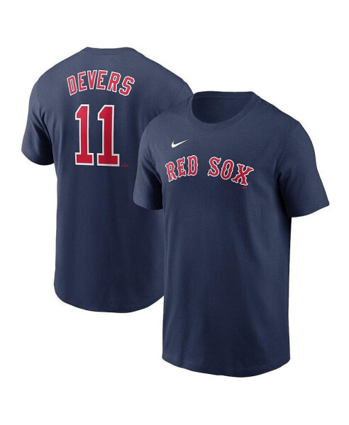 Nike Men's Rafael Devers Navy Boston Red Sox Fuse Name Number T-Shirt