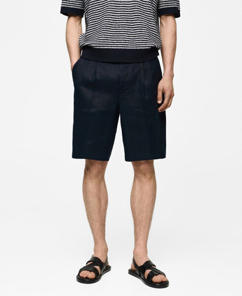 Men's Linen Bermuda Shorts