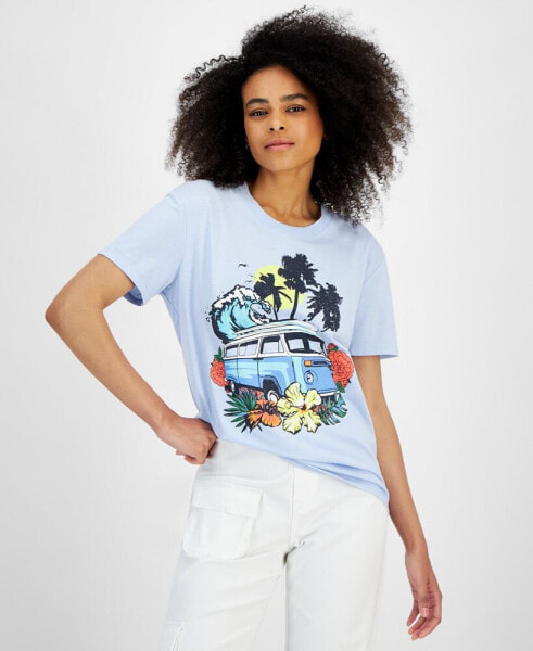 Juniors' Surf Graphic T-Shirt