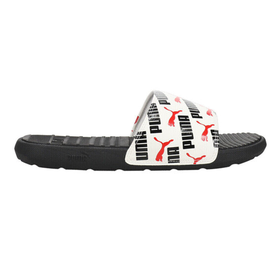 Puma Cool Cat Bold 2 Logo Slide Mens White Casual Sandals 37534305