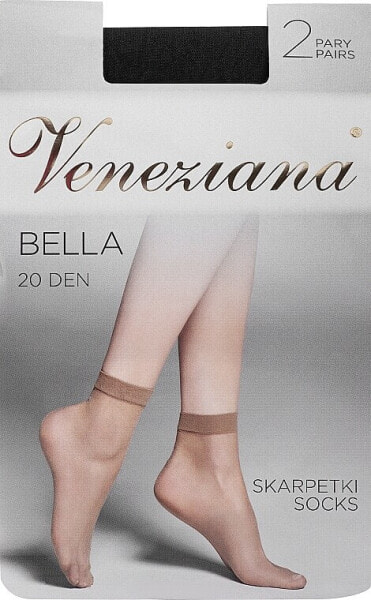 Frauensocken Bella 20 Den nero