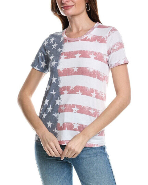 Sol Angeles Stars & Stripes T-Shirt Women's White Xs