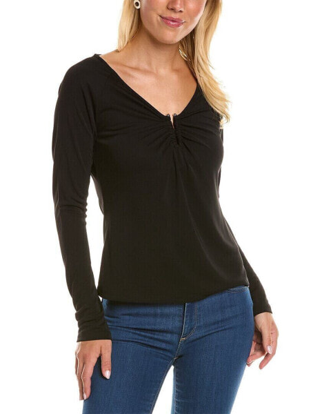 Donna Karan Hardware Top Women's Black S