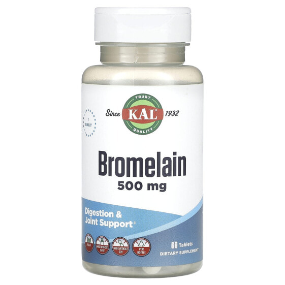 Bromelain, 500 mg, 60 Tablets