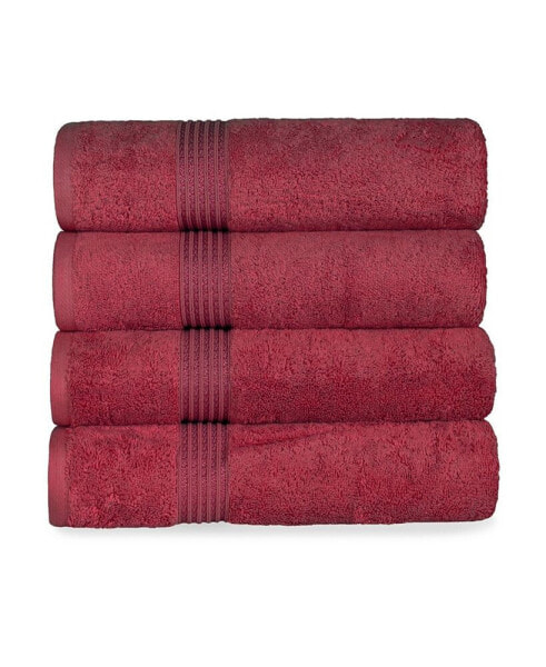 Solid Quick Drying Absorbent 6 Piece Egyptian Cotton Assorted Towel Set