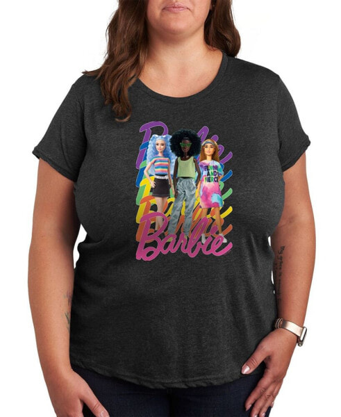 Trendy Plus Size Barbie Pride Graphic T-shirt