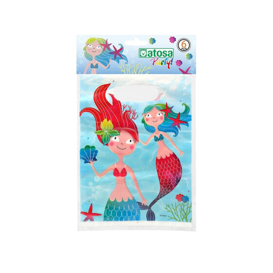 ATOSA Set 6 Bags Of Sea Sirens 23x17 Cm Birthday Bags