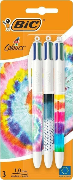 Bic Długopis 4 Colours Message Tie Dye 3szt BIC