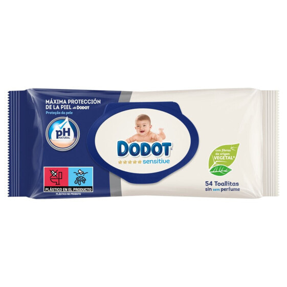 DODOT Sensitive Wipes 54 Rec (1Pk 54)