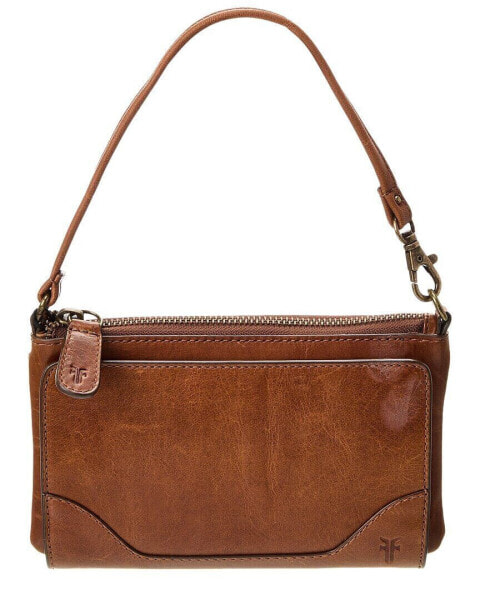 Frye Melissa Convertible Leather Wristlet Wallet Women's Brown