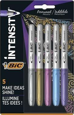 Crayola Marker BIC Marking Metallic Ink 5 kolorów Blister 5szt