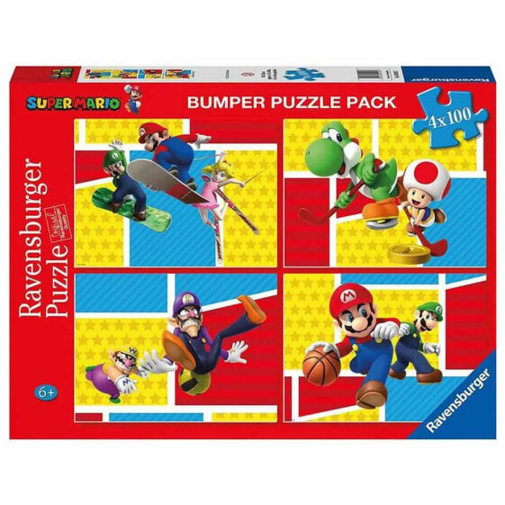 RAVENSBURGER Super Mario Puzzle 4x100 Pieces