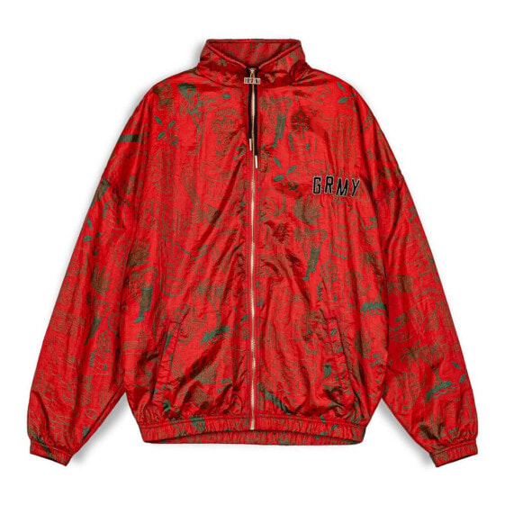 GRIMEY The Toughest Satin full zip sweatshirt