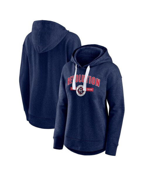 Women's Navy New England Revolution Lineup Pullover Hoodie