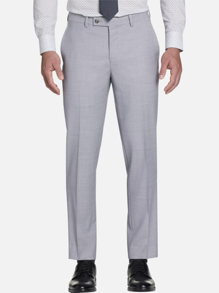 Kenneth Cole Reaction Men's Techni Cole Dress Pants Light Gray 42W 32L