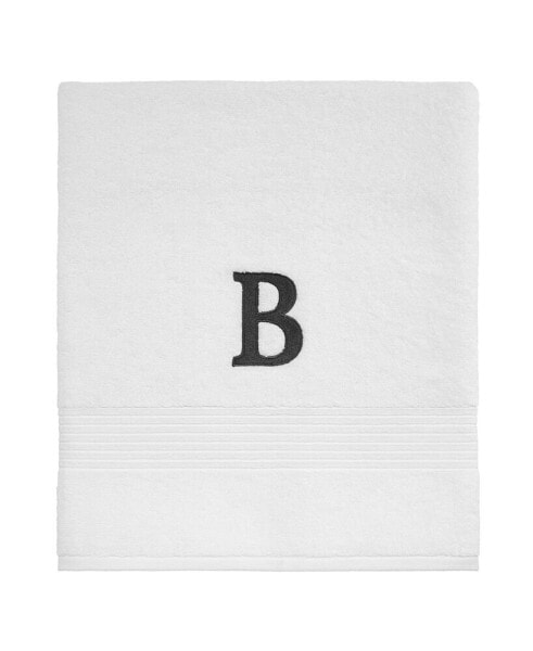 Block Monogram Initial Cotton Bath Towel, 27" x 50"