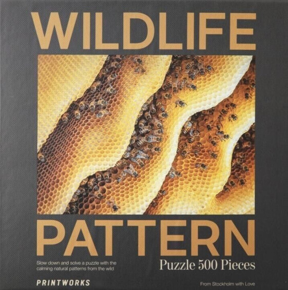 Printworks Puzzle 500 Wildlife Pattern Bee