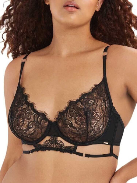 Bluebella 298414 Women's Lumi Bra, In Color Black, in Size 34D