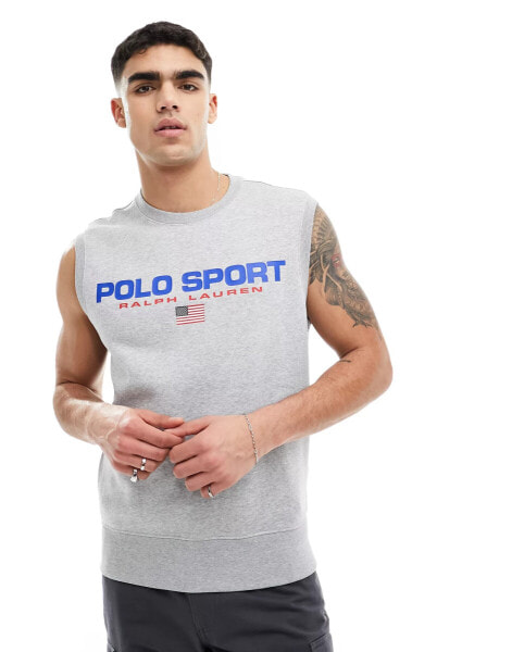 Polo Ralph Lauren Sport Capsule knitted vest in grey