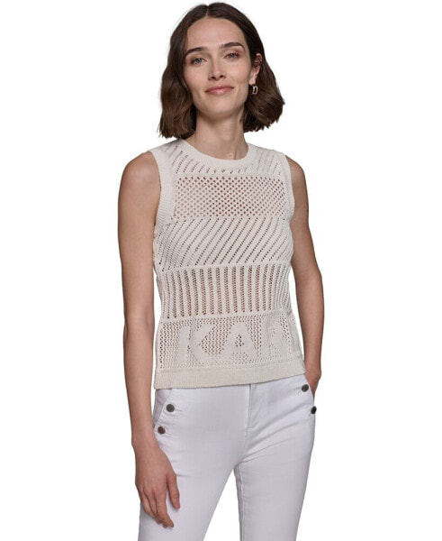 Women's Crochet Sweater Tank Top