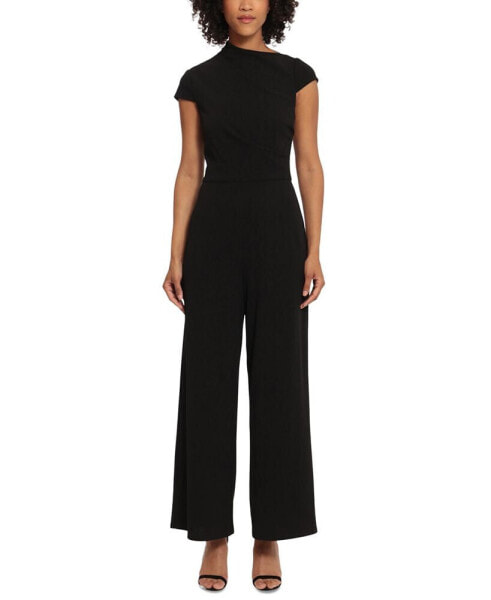 Women's Cap-Sleeve Straight-Leg Jumpsuit