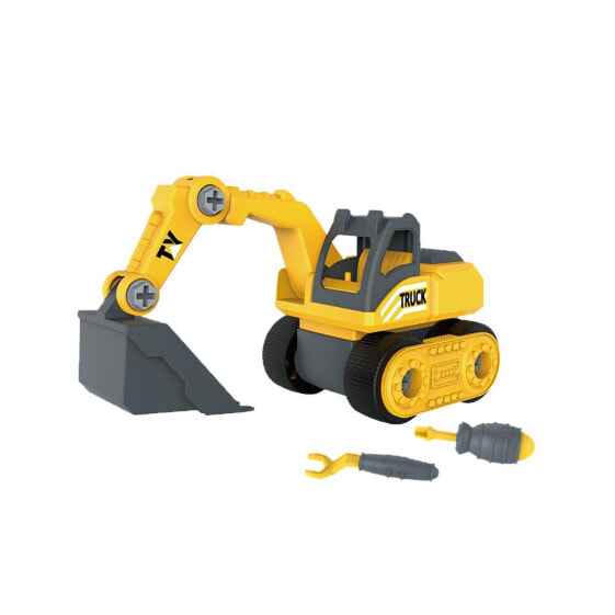 GIROS Build Diy Excavator 28 cm With Suitcase