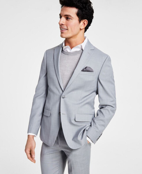 Men's Skinny-Fit Sharkskin Suit Jacket, Created for Macy's