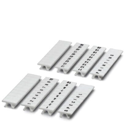 Phoenix Contact 0805739:0011 - Terminal block markers - 10 pc(s) - Polymer - White - -40 - 100 °C - V2