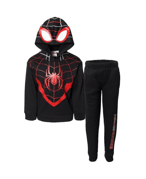 Toddler Boys Avengers Spider-Man Fleece Pullover Hoodie and Jogger and Pants Outfit Set to (2T - 18-20)