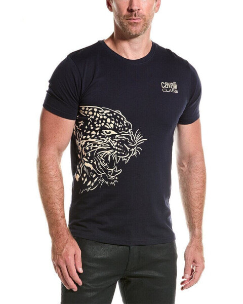 Cavalli Class Graphic T-Shirt Men's Black S