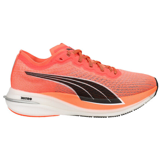 Puma Deviate Nitro Running Womens Orange Sneakers Athletic Shoes 194453-01