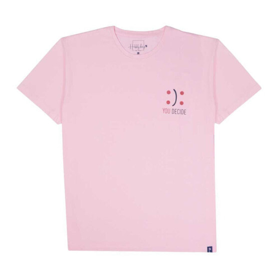 HAPPY BAY Walking on pink clouds short sleeve T-shirt