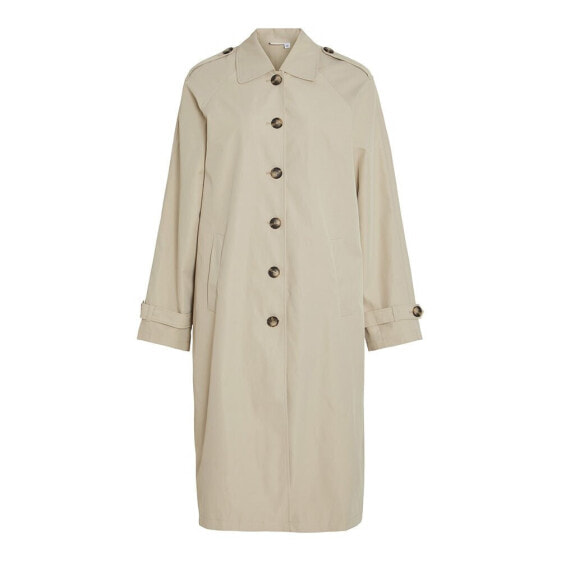 VILA Balinja Long Trench Coat