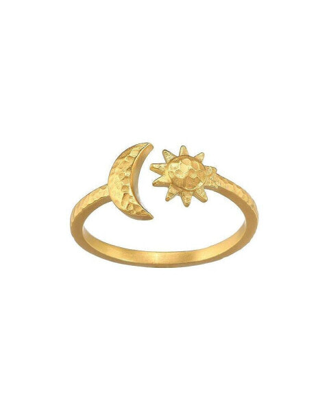 Illuminated Spirit Moon Sun Adjustable Ring