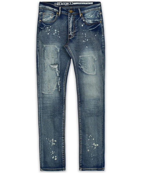 Джинсы мужские Reason Big and Tall Stitchworks Skinny Denim Jeans