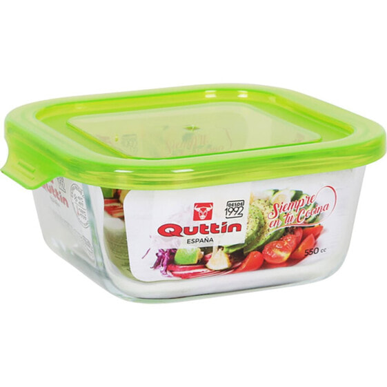 QUTTIN Square Lunch Box With Lid 14x14 cm