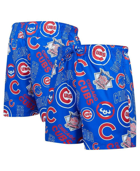 Men's Royal Chicago Cubs Toss Logo Woven Shorts