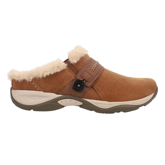 Easy Spirit Elinn Shearling Mules Womens Brown Flats Casual E-ELINN-210