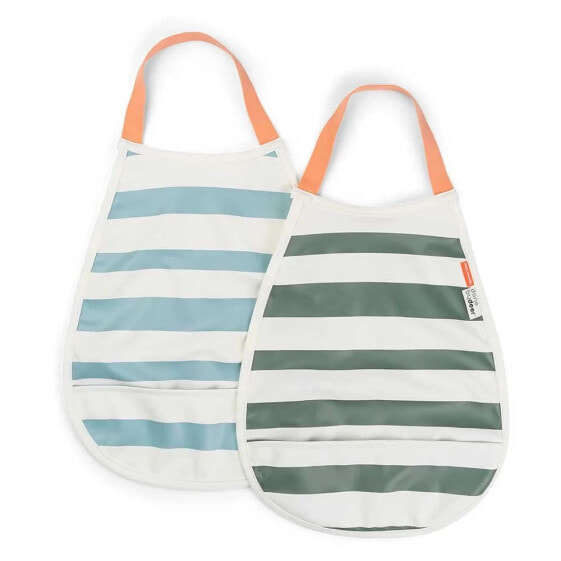 DONE BY DEER Pull-Over 2 Pack Striped Bib