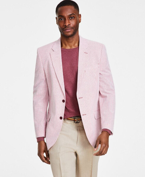 Men's Modern-Fit Seersucker Sport Coats