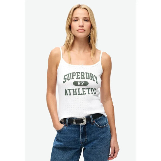 SUPERDRY Athletic Graphic Pointele Cami top