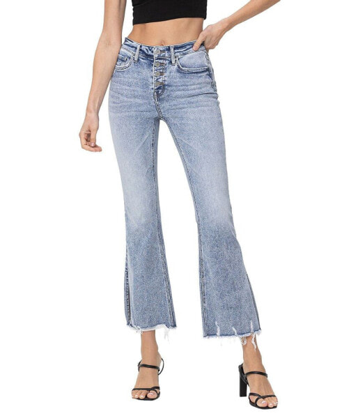 Women's High Rise Cropped Flare Jeans