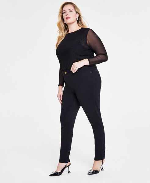 Plus Size Skinny Ponte Pants, Created for Macy's