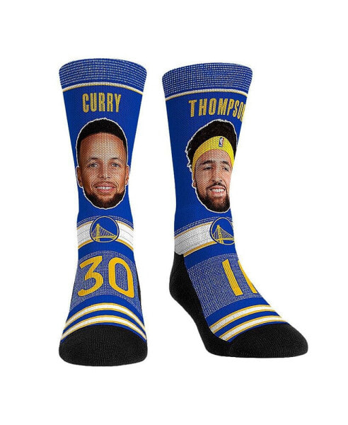 Men's and Women's Socks Klay Thompson and Stephen Curry Golden State Warriors Teammates Player Crew Socks