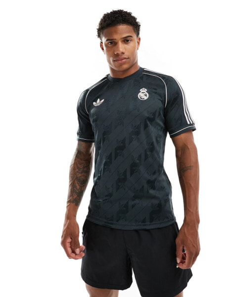 adidas Football Real Madrid LFSTLR jersey in grey